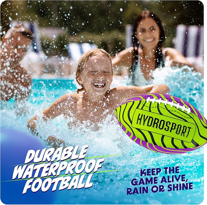 Water Football for Pool, Beach, Lake - Waterproof Pool Toys for Kids Ages 8-12 - Teen Boys Gift - Swimming Balls Sports - Family, Teens Boys & Adults Fun - Outdoor Accessories
