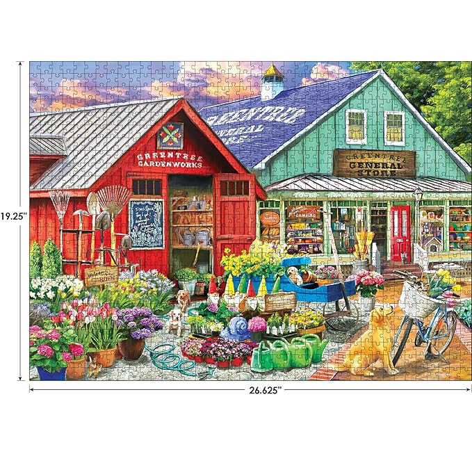 RoseArt - Hobby Haven - Greentree Garden Center - 1000 Piece Jigsaw Puzzle for Adults
