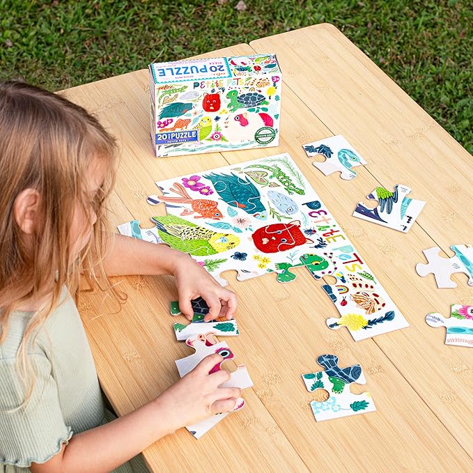 eeBoo 20 Piece Jigsaw Puzzle - Petie Forest Children's Puzzle Animal Themed, Large Pieces for Small Hands to Develop Motor Skills
