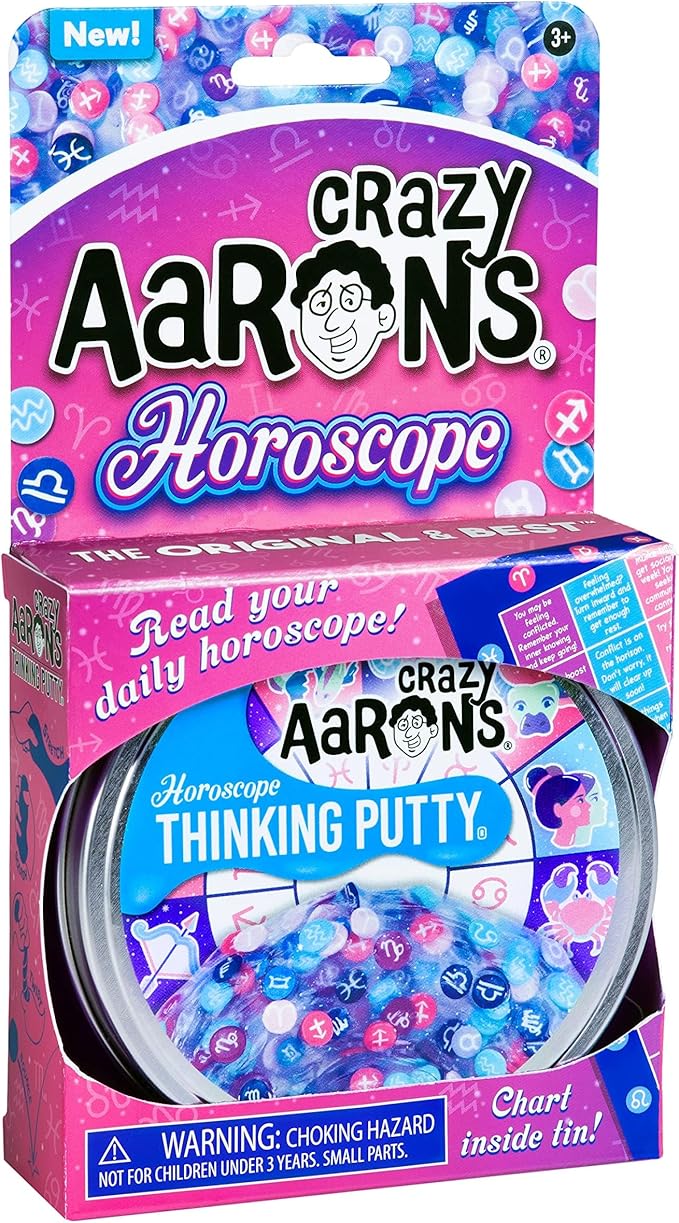 Crazy Aaron's Thinking Putty® - Horoscope - Sensory Putty for Kids and Grown ups in a 4" Tin - Creative and Endless Fun, Stress Relief Therapy Toys, Never Dries Out - Made in USA