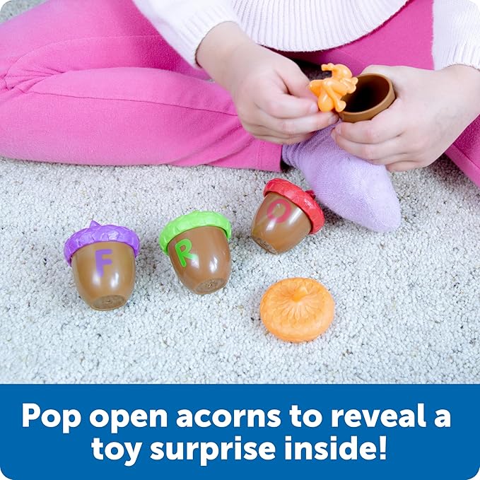 Learning Resources Alphabet Acorns Activity Set - ABC Puzzle, Preschool Learning Activities, Speech Therapy Materials, Manipulatives for Preschoolers, Fine Motor Skills