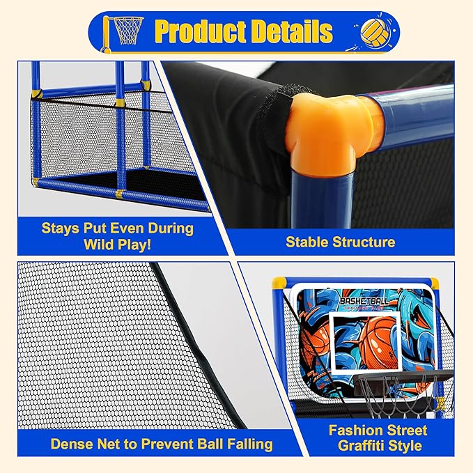 Kids Arcade Basketball Hoop Indoor Outdoor Single Shot Basketball Game for Toddler,Carnival Games Sport Gifts for Boys Girls Ages 3-8 Years Old,Ideal for Competition