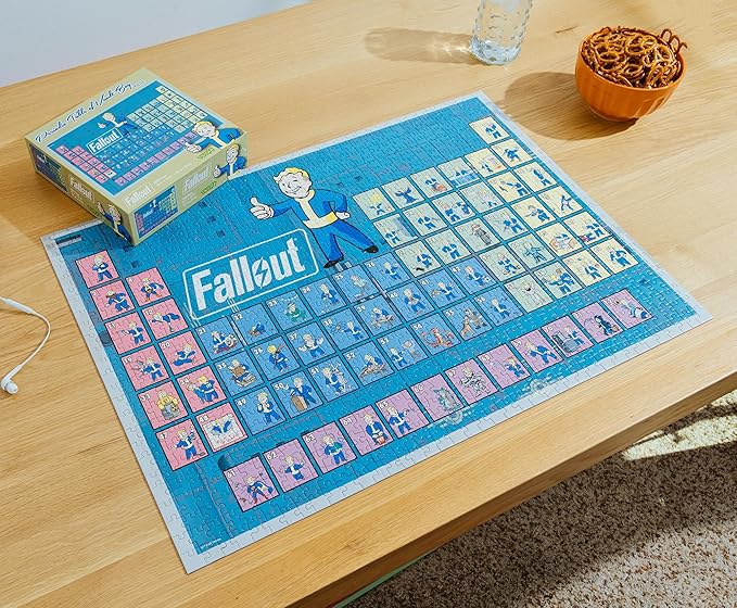 Fallout Periodic Table of Vault Boy 1000-Piece Jigsaw Puzzle for Adults | 28 x 20 Inches