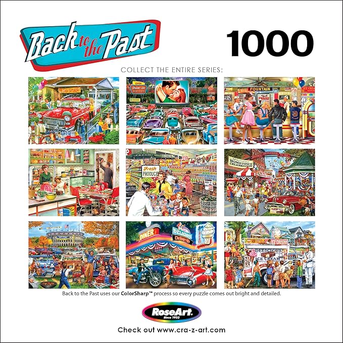RoseArt - Back to The Past - Hometown Celebration - 1000 Piece Jigsaw Puzzle for Adults