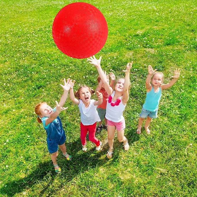 24 Pcs Playground Balls,6 Inch Inflatable Dodge Balls,Sport Bouncy Balls with a Hand Pump,Dodgeball Balls for Indoors Outdoors Ball Games,Gym,School,Camps,Picnic