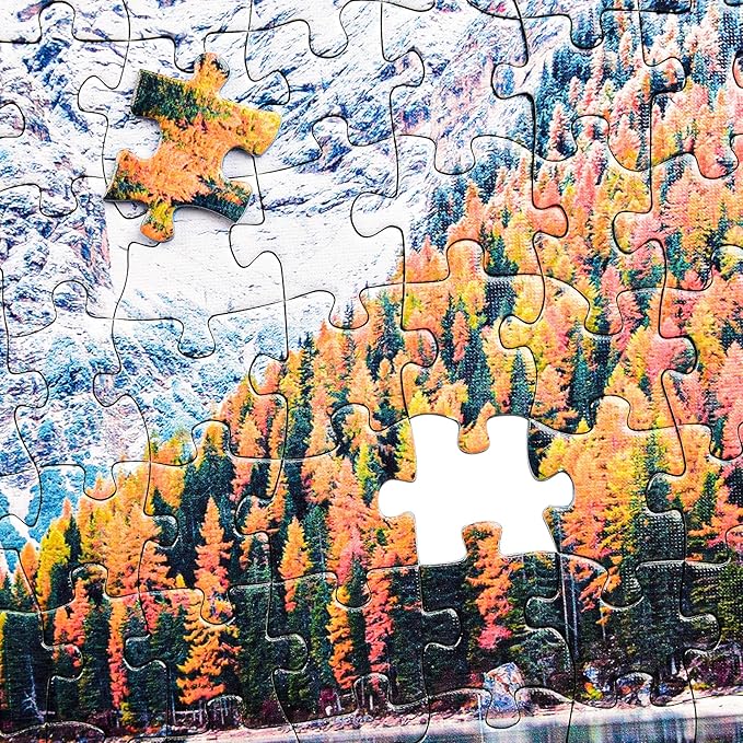 Rocorose 1000 Piece Jigsaw Puzzle Autumn of Italian Alps Naturpark Floor Puzzle for Kids Adult