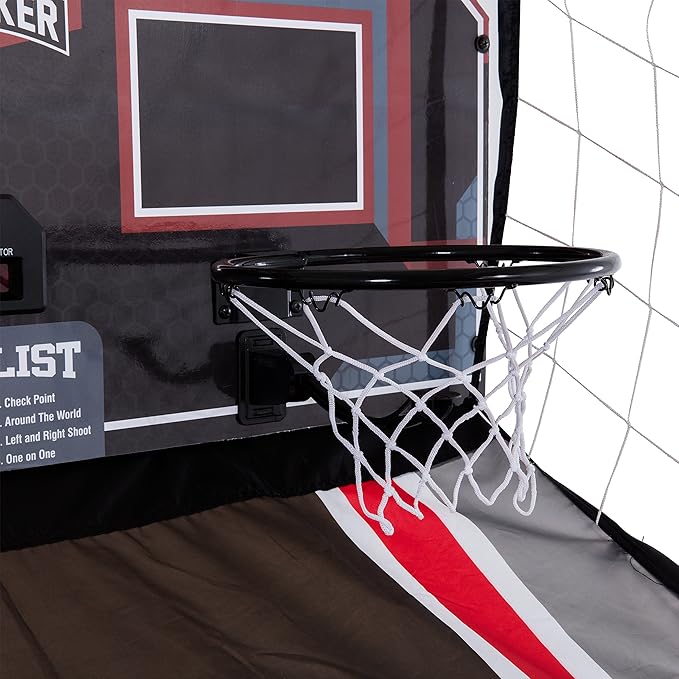 Triumph Playmaker Shootout Basketball Arcade Game – Electronic Scorer, LED Display, 8 Game Modes, 4 Balls, Pump & Quick Connect Frame – Fast-Paced Indoor Fun for Kids, Teens & Family Game Nights