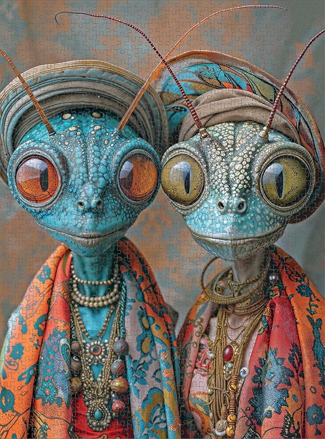 Cross & Glory - Meet The Aliens: Kylo and Mira - 1000 Piece Alien Jigsaw Puzzle | Sci-Fi Adventure | Perfect for Puzzle Enthusiasts