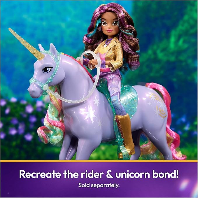 Unicorn Academy, Power of Friendship Wildstar with Translucent Saddle & Bridle, 11”, Dolls & Unicorn Toys for Girls Ages 4 and up
