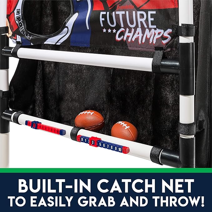 Franklin Sports Kids Football Target Toss with Mini Balls - Indoor Football Passing Game for Kids - Targets Included