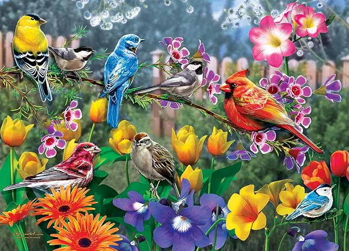 MasterPieces 1000 Piece Jigsaw Puzzle for Adults, Family, Or Youth - Morning Garden - 19.25"x26.75"