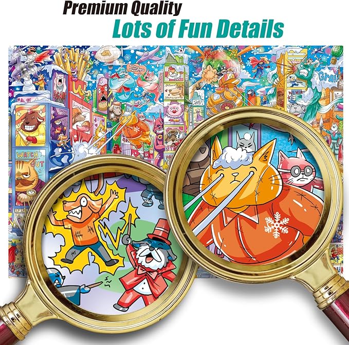 Antelope - 1000 Piece Puzzle for Adults, Time Square Adventure Jigsaw Puzzles 1000 Pieces, High Resolution, Matte Finish, Smooth Edging, No Dust Creative Artistic Puzzle