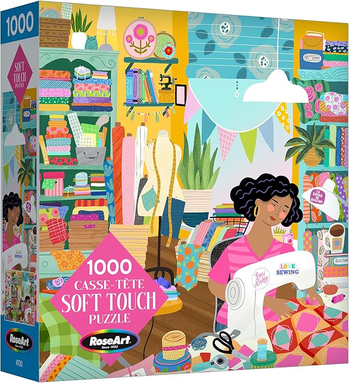 RoseArt - Soft Touch - Sewing Room - 1000 Piece Jigsaw Puzzle for Adults