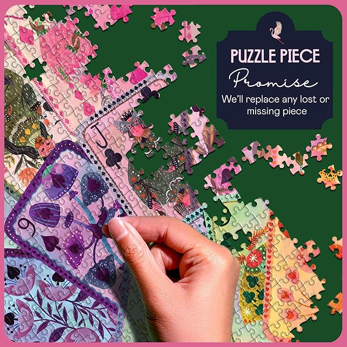 Elena Essex Puzzles for Adults 1000 Pieces - House of Cards, 1000 Piece Puzzle for Adults, Jigsaw Puzzles 1000 Pieces, Cool Deck Pack of Cards Puzzle, Size 28x20 inches