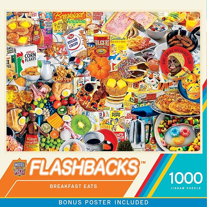 MasterPieces - 1000 Piece Jigsaw Puzzle, Breakfast of Champions, Fun for Adults, Family, Kids, Non-Glare Finish, 19.25" x 26.75"