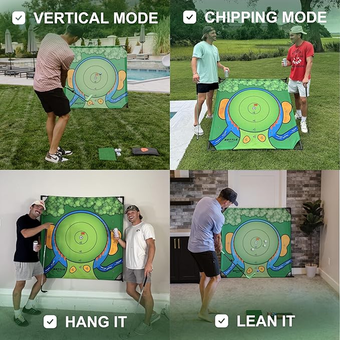 Indoor Chipping Game – The Original Portable Battle Golf Chipping Game for Dad's and Junior Golfers