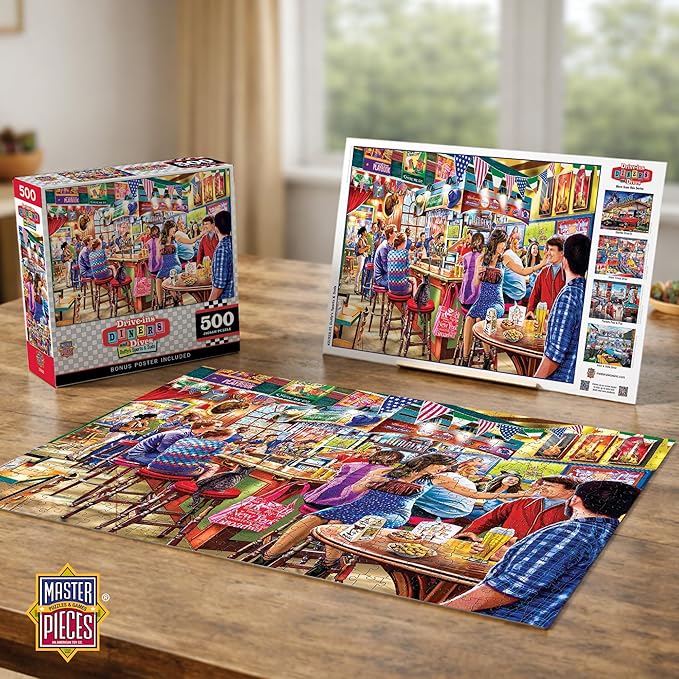 Masterpieces 550 Piece Jigsaw Puzzle for Adults and Family - Duffy's Sports & Suds - 18"x24"
