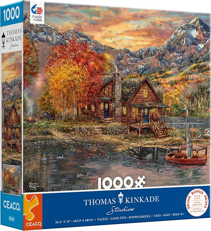 Ceaco - Thomas Kinkade - A Perfect Fall Day - 1000 Piece Jigsaw Puzzle