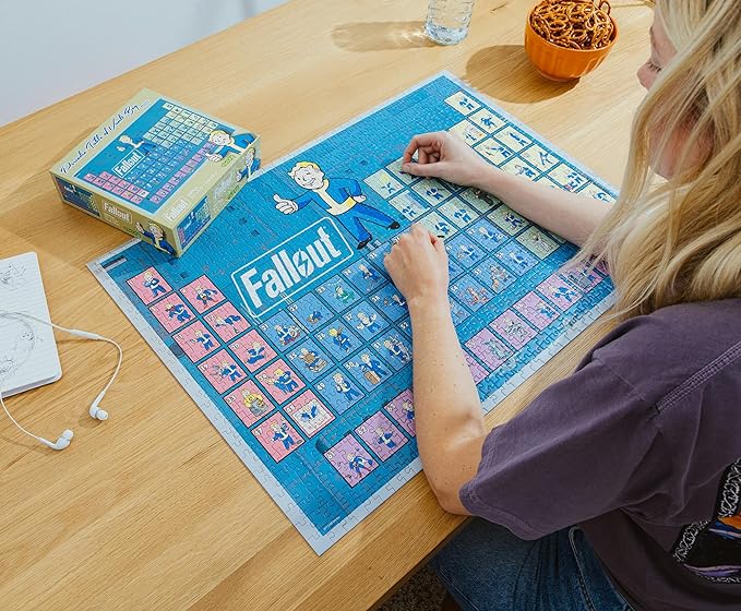 Fallout Periodic Table of Vault Boy 1000-Piece Jigsaw Puzzle for Adults | 28 x 20 Inches