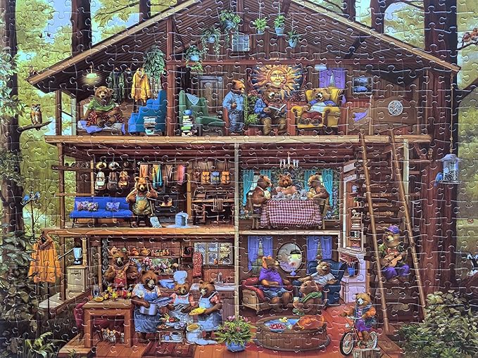 500 Piece Puzzles for Adults - Bear Cabin Licensed by Chris Bigelow