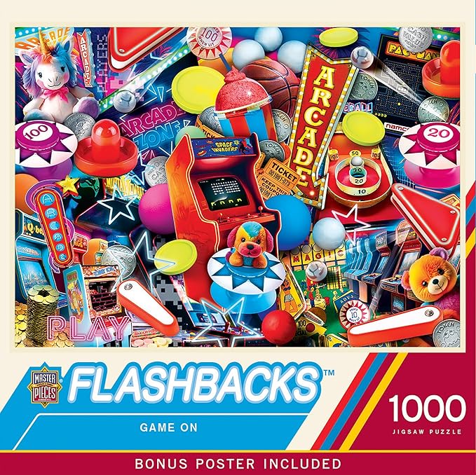 Masterpieces Game On Jigsaw Puzzle - 1000 Pieces for Adults, Family - Ages 15+