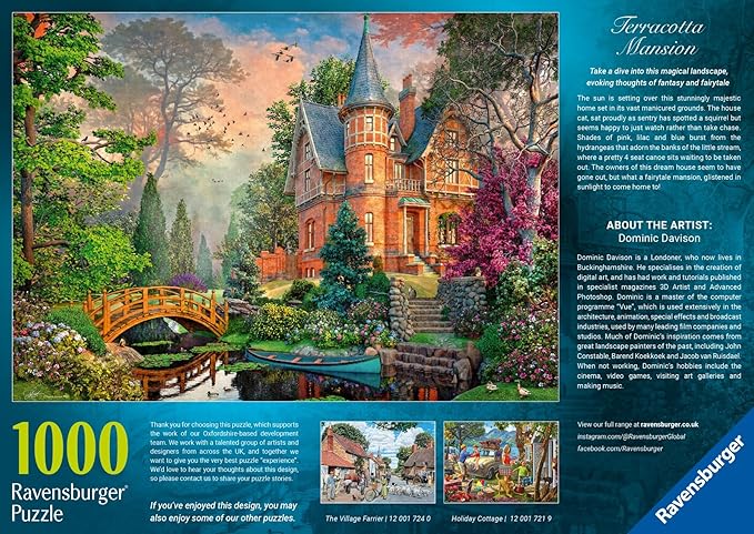 Ravensburger Terracotta Mansion 1000 Piece Puzzle for Adults
