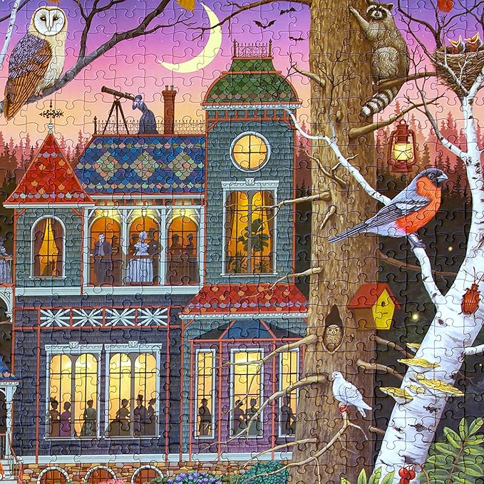 eeBoo 1000 Piece Puzzle - Alchemist's Forest Jigsaw Puzzle for Adults, Square 23" x 23" Made with Recycled Board & Vegetable-Based Ink