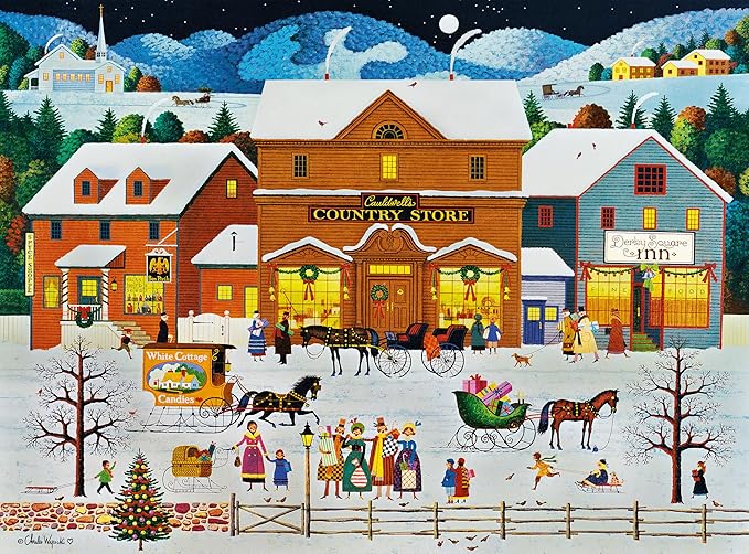 Buffalo Games – Cauldwell's Country Store - 1000 Piece Jigsaw Puzzle - Premium Gold Collection Giftable Puzzle for Adults – Precision-Cut Pieces, Beautiful Artwork