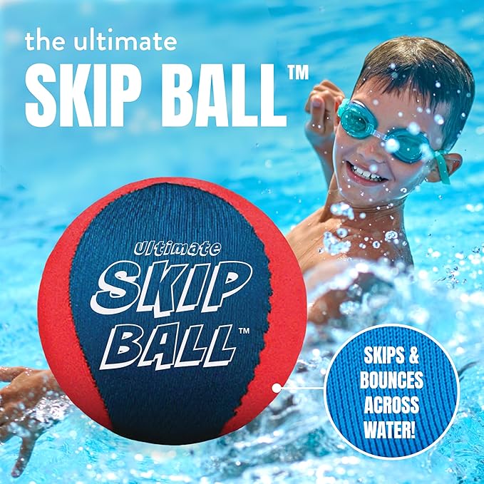 Activ Life The Ultimate Water Skip Balls, Water Bouncing Ball for Swimming Pool, Beach Toys for Friends, Family, Kids and Adults