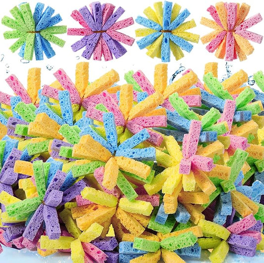 100 Pcs Reusable Water Balls for Outdoor Water Sponges Kids Games Toys Soft Quick Soak Pool Fight Toys for Summer Activities Backyard Trampoline Beach Party (Stylish Color)