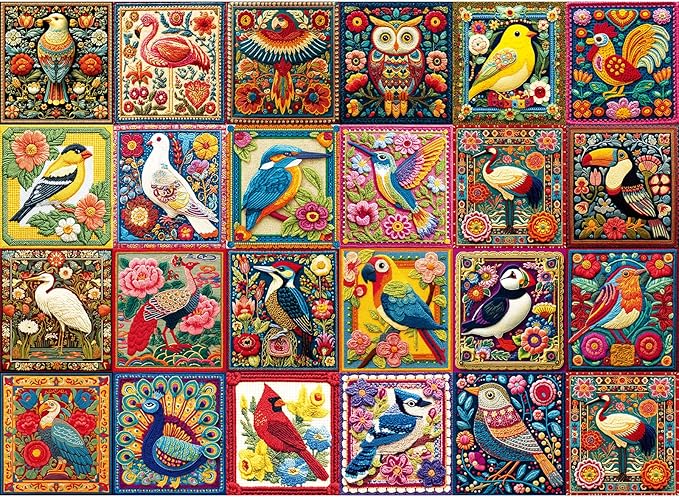 Puzzles for Adults 500 Pieces,Bird Jigsaw Puzzles 500 Pieces,Hummingbird Owl Jigsaw Puzzle for Adult Elderly Animal Puzzles for Men Women with Letters on Back 1:1 Poster Gift Toy 20.5x15 in