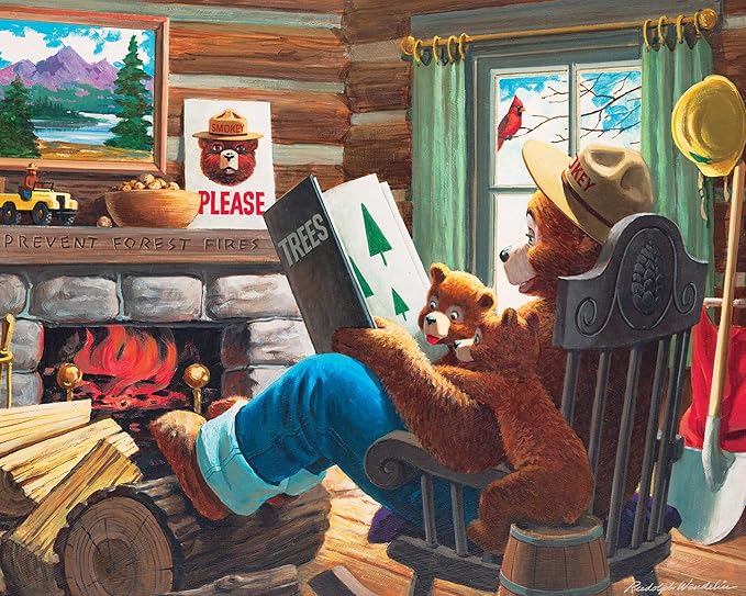 MasterPieces Puzzle Set - 4-Pack 100 Piece Jigsaw Puzzle for Kids - Smokey Bear 4-Pack - 8"x10"