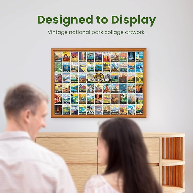 MasterPieces National Parks Maps 1000 Piece Jigsaw Puzzle for Adults, Family, Or Youth - America's National Parks by Anderson Design