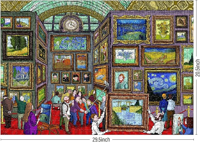 Antelope - 1000 Piece Puzzle for Adults, Van Gogh Jigsaw Puzzles 1000 Pieces, Van Gogh's Time Travel to Muse Da Orsay Puzzles for Adults 1000 PC by Alireza Karimi Moghaddam