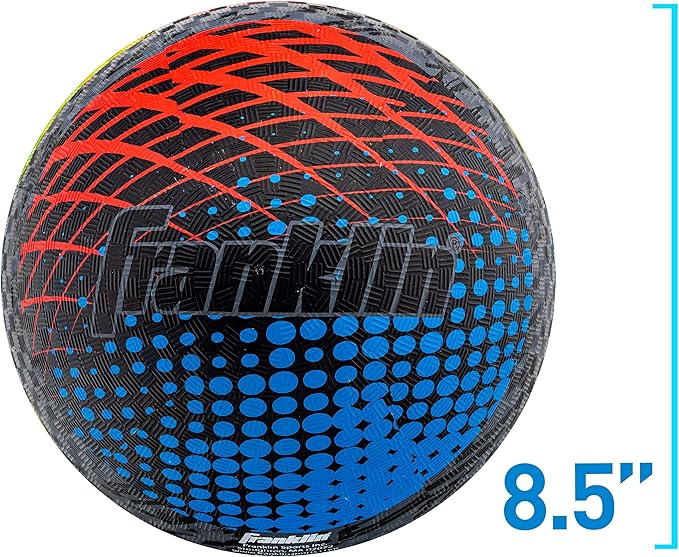 Franklin Sports Kids Playground Balls - Rubber Kickballs + Playground Balls For Kids - Great for Dodgeball, Kickball, 4 Square + Schoolyard Games - 8.5” Diameter