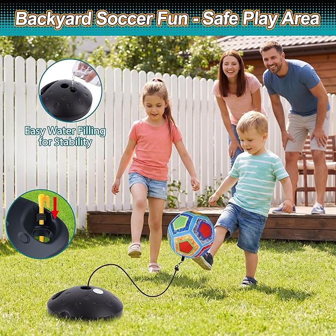 COUOMOXA Sports Soccer Toys for Kids: Interactive Soccer Toy with Rebound - Soccer Gift for 3 4 5 6 7 8-12 Year Old Boys Backyard Indoor 2-in-1 Football Games - Birthday Gifts for Ages 3-12