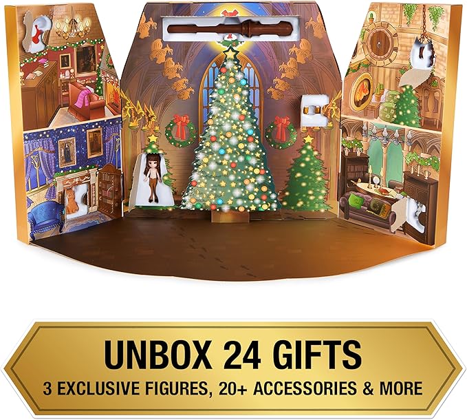 Wizarding World Harry Potter, Magical Minis Advent Calendar 2023 with 24 Gifts, Surprise Toys Christmas Countdown Calendar, Kids Toys for Ages 6 & up