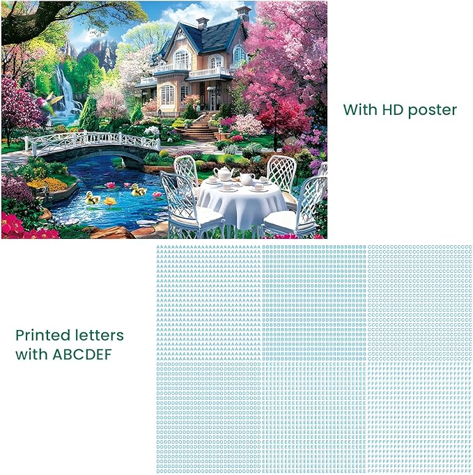 300 Piece Puzzles for Adults,Beautiful Nature Landscape Puzzle for Adults Kids Seniors,Recycled Cardboard Unique House Puzzle 300 Piece,Challenging Family Game Great Gift for Family Friends,20.5x15 in