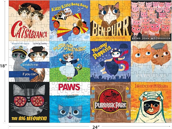 RoseArt - Planet Cat - Movie Cats - 300 Piece Jigsaw Puzzle for Adults