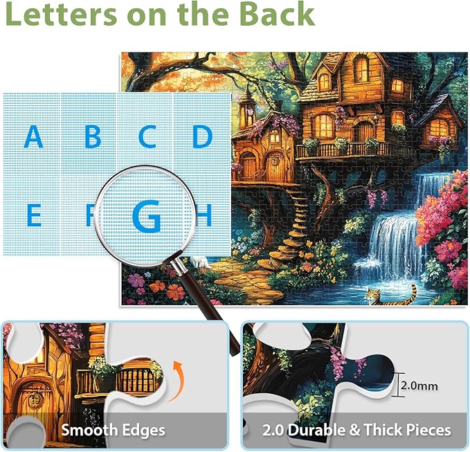 Puzzles for Adults 500 Pieces, Nature Jigsaw Puzzles 500 Piece for Adults Seniors, Challenging Puzzle Perfect for Game Nights, Great Gift for Jigsaw Puzzle Lovers, Size: 20.5" x 15"