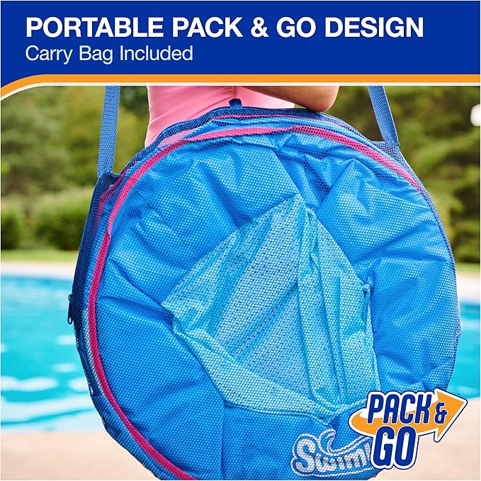 SwimWays Spring Float Premium Papasan Pool Lounger, Inflatable Pool Floats Adult with Fast Inflation for Ages 15 & Up