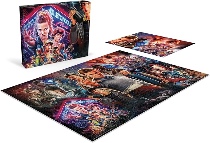 Buffalo Games – Stranger Things Collage - 2000 Piece Jigsaw Puzzle for Adults - Colorful Puzzles for Adults – Precision-Cut Pieces, Beautiful Artwork, and Hours of Relaxing Fun