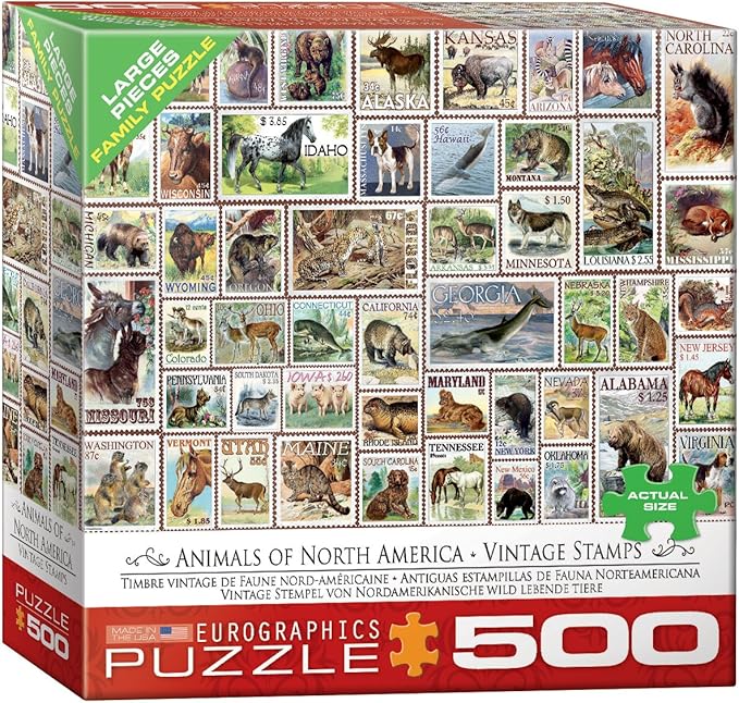 Animals of North America - Vintage Stamps