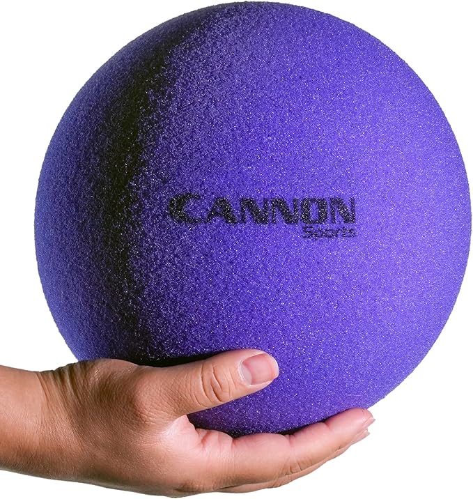 Cannon Sports Soft Foam Ball – Uncoated Medium Density Ball - Lightweight, Safe Play, Indoor/Outdoor Fun - Great for Volleyball, Basketball, Soccer, Dodgeball, and More