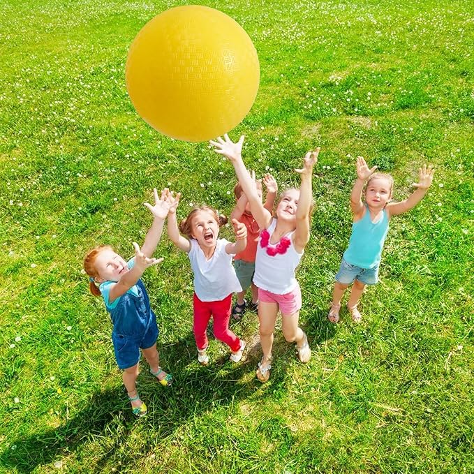 24 Pcs Playground Balls,6 Inch Inflatable Dodge Balls,Sport Bouncy Balls with a Hand Pump,Dodgeball Balls for Indoors Outdoors Ball Games,Gym,School,Camps,Picnic