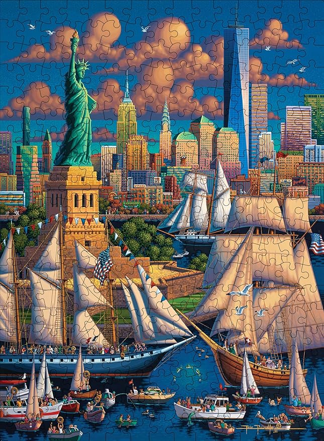 Buffalo Games - Eric Dowdle - 4 X 1 Multipack - Dowdle 4 in 1 Multipack - Multipack Jigsaw Puzzles for Adults - Challenging Puzzle Perfect for Game Nights - Finished Size Varies