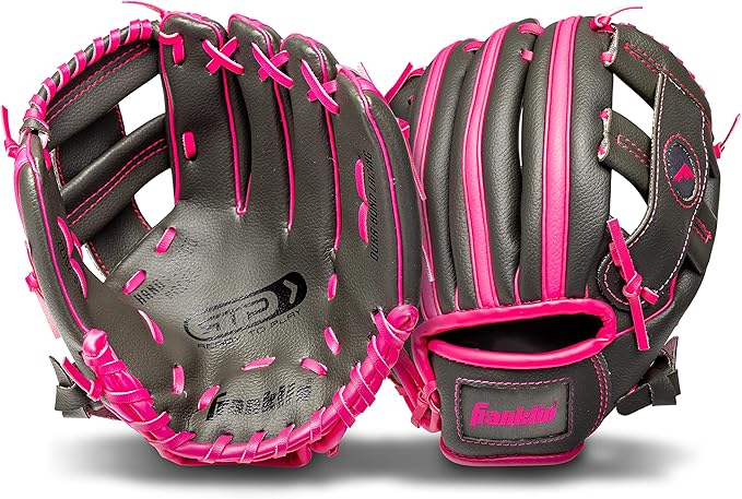 Franklin Sports Kids Baseball Gloves - RTP Youth Teeball Glove + Ball Set - Boys + Girls Teeball Mitt - Kids + Toddlers - 9.5"
