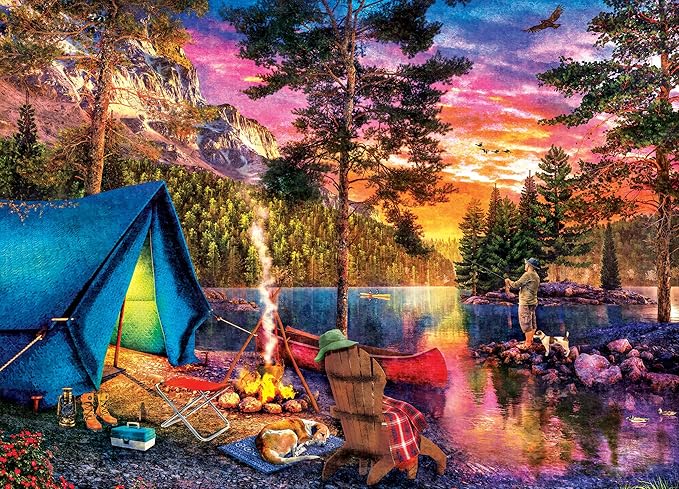 MasterPieces 1000 Piece Jigsaw Puzzle for Adults - Endless Summer Sunset - 19.25"x26.75" - Landscape Nature Scene - Officially Licensed Realtree - Ages 14+