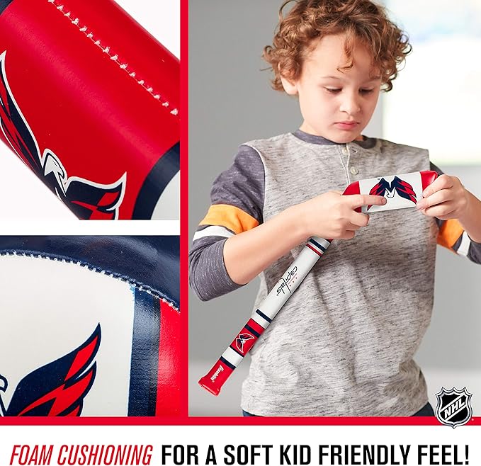 Franklin Sports NHL Team Mini Soft Hockey Stick Set - NHL Team Soft Foam Mini Hockey Stick and Ball - Great Toy for Kids