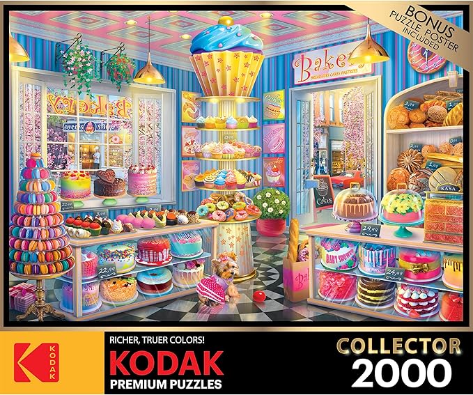 RoseArt - Kodak Premium Collector - Main Street Bakery - 2000 Piece Jigsaw Puzzle for Adults